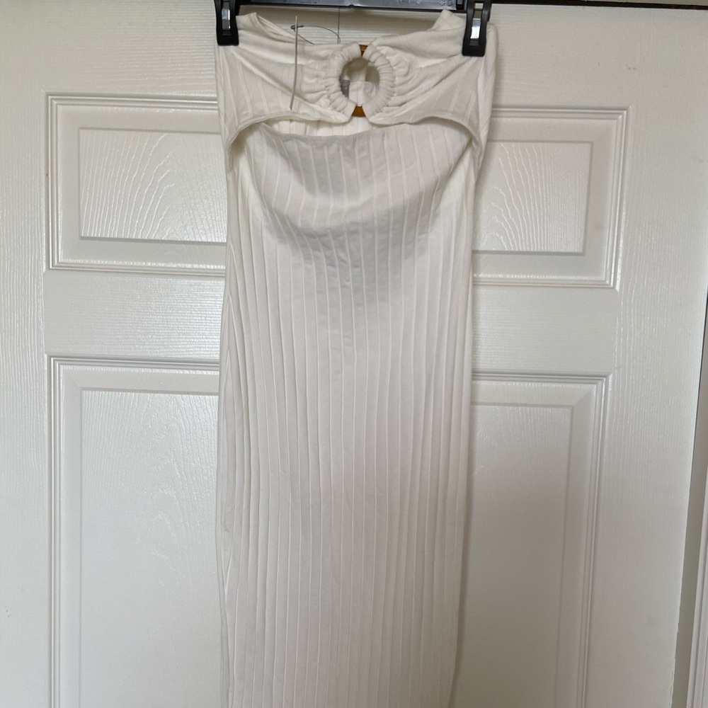 NWT ASOS Chunky Rib Bodycon With Ring Detail - Picture 3 of 5